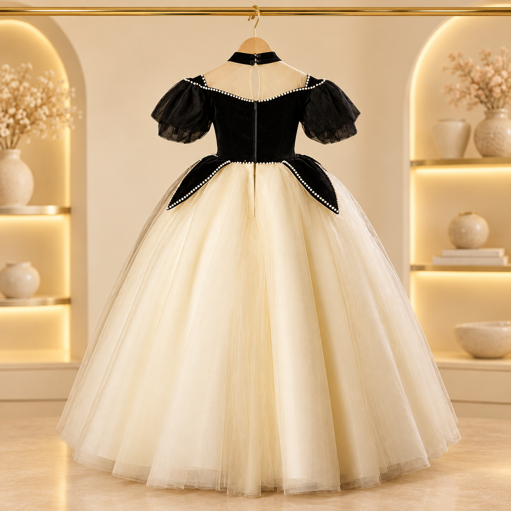 Arabella Black & Champagne Princess Dress