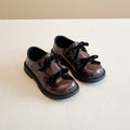 Velvet Bow Shine Loafers