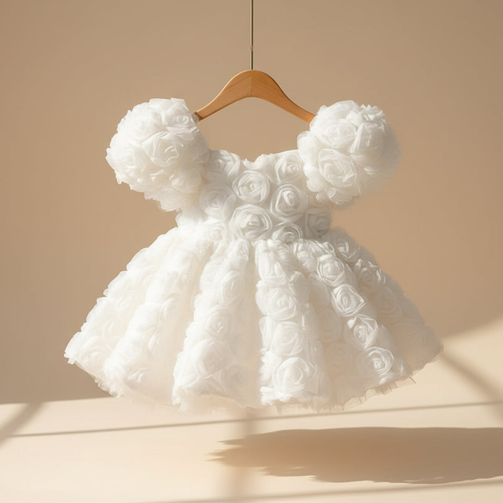 Rosette Cloud Tutu Dress