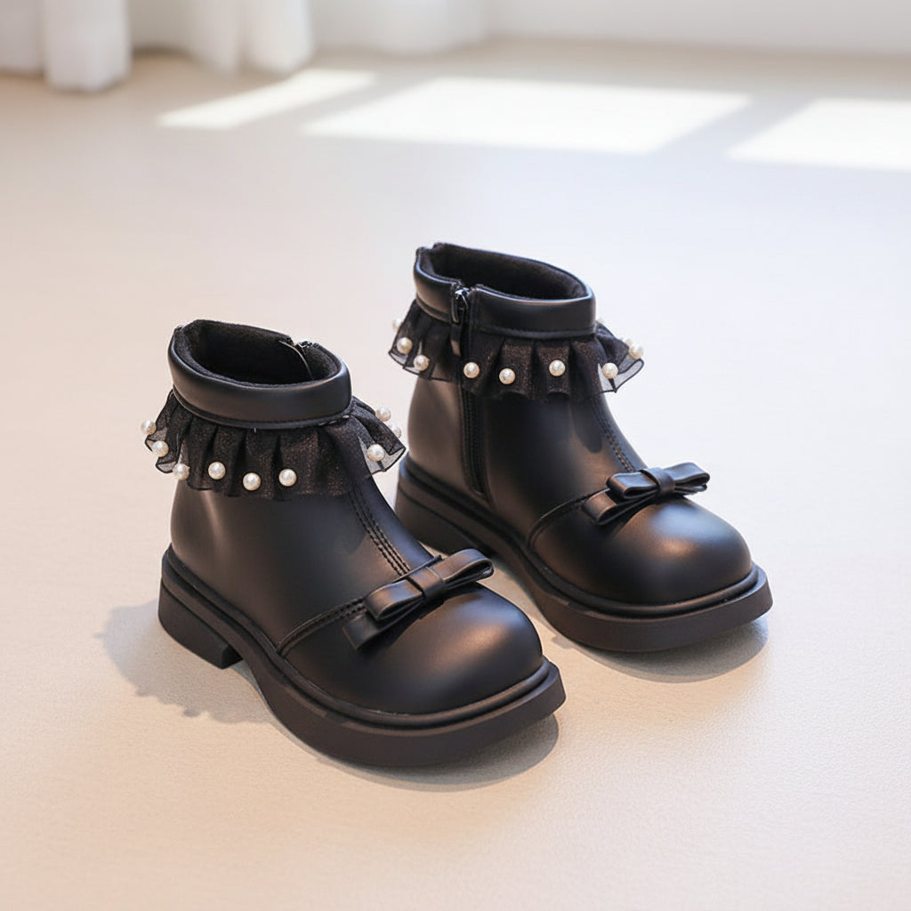 Pearl Ruffle Princess Boots