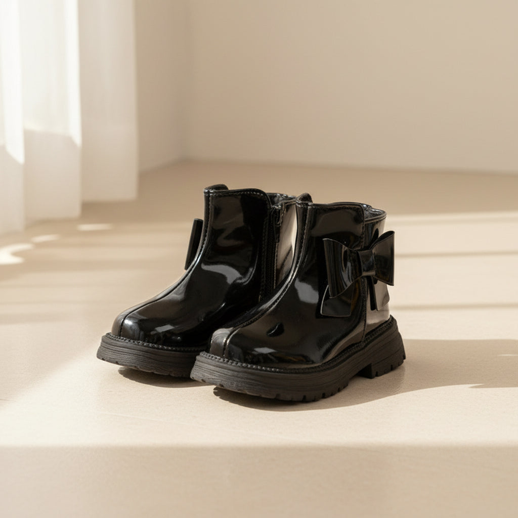 Little Bow Gloss Boots