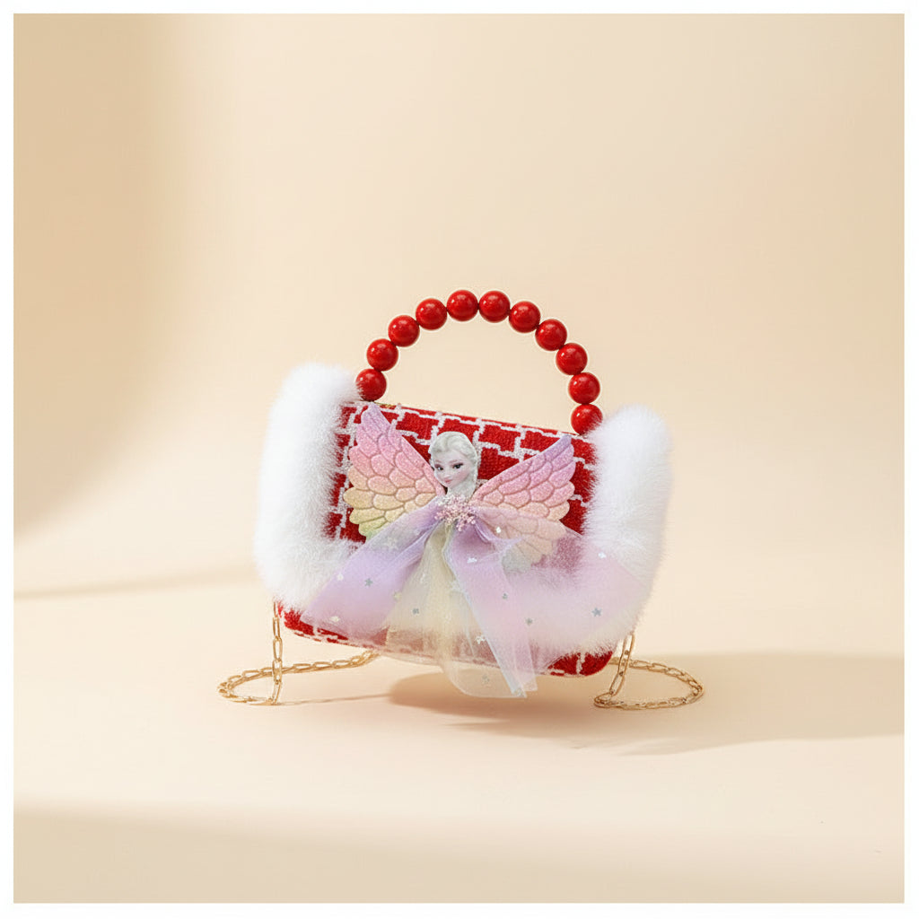 Cherry Bow Pearl Purse