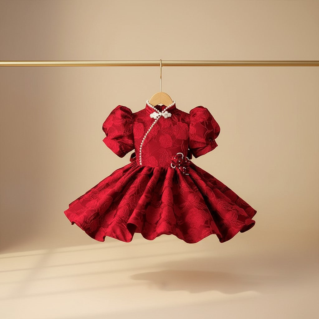 Crimson Royale Princess Dress