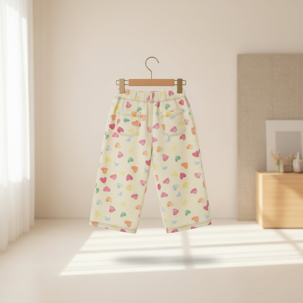 Sweetheart Bloom Wide-Leg Pants