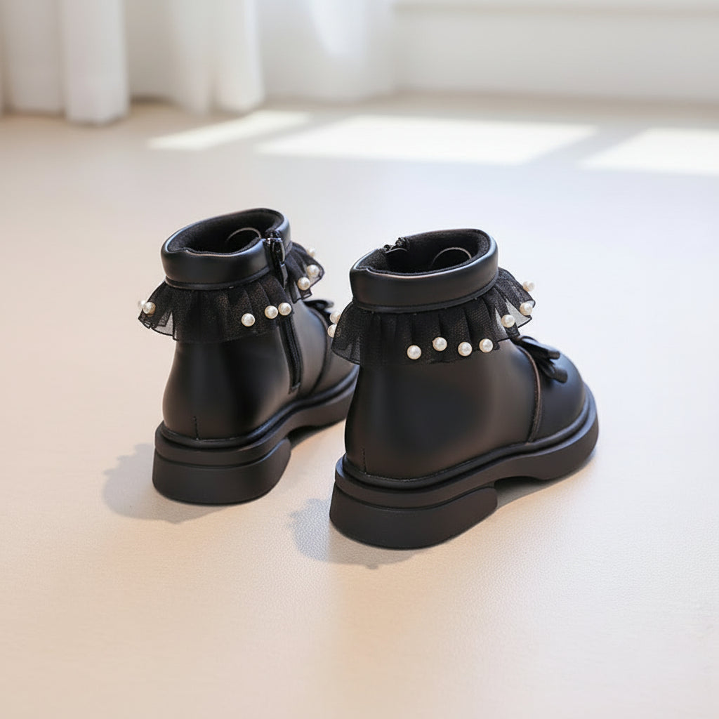 Pearl Ruffle Princess Boots