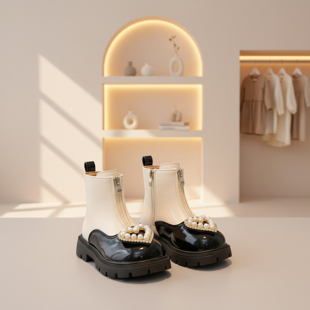 Pearl Heart Luxe Boots