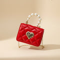 Bloom Babe Pearl Heart Mini Handbag