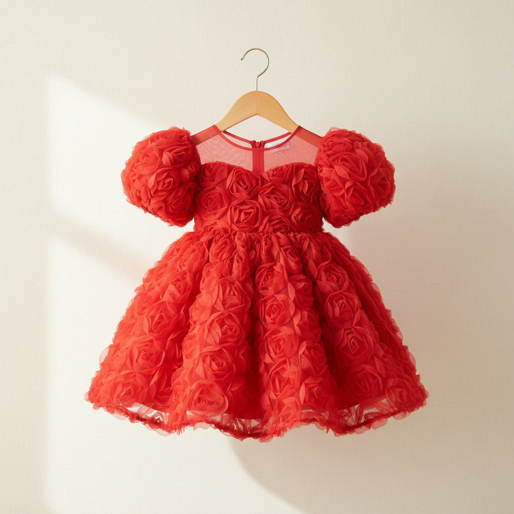 Rosette Cloud Tutu Dress