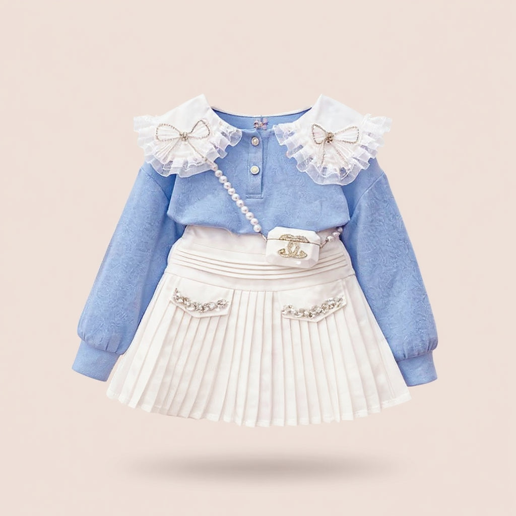 Little Princess Pleated Skirt Set