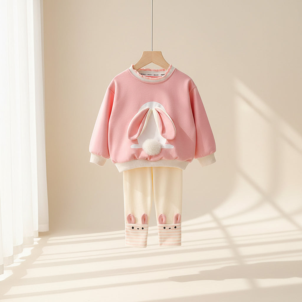 Blush Bunny Bow  Set