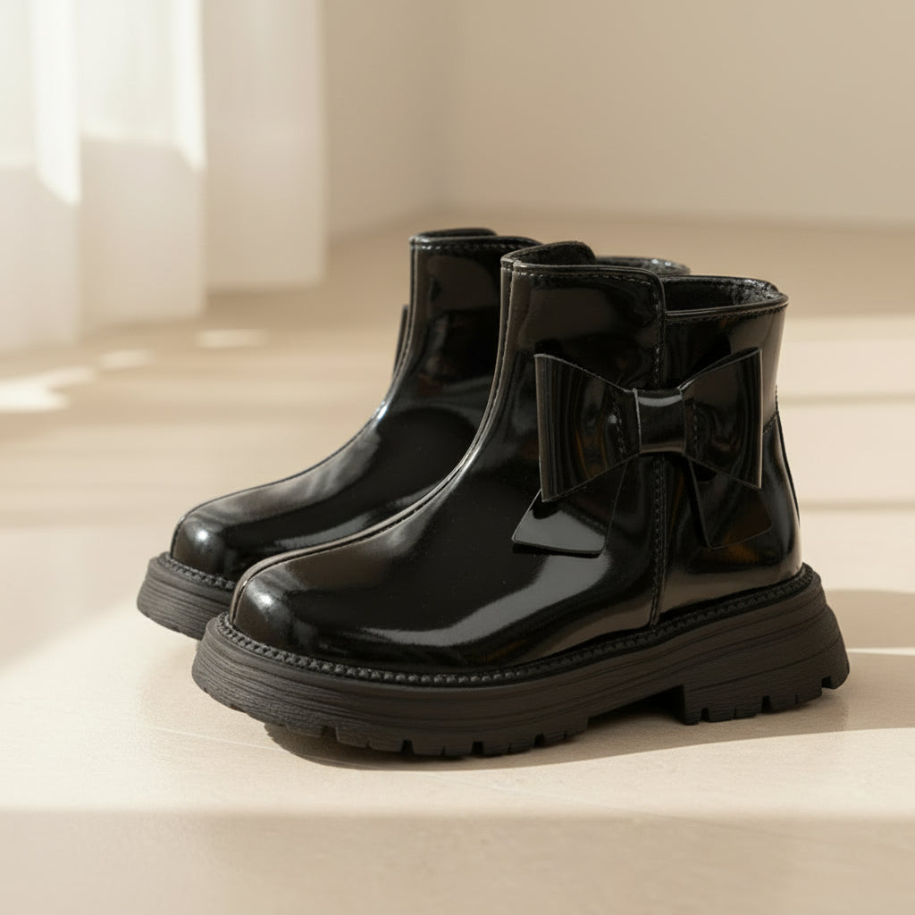 Little Bow Gloss Boots