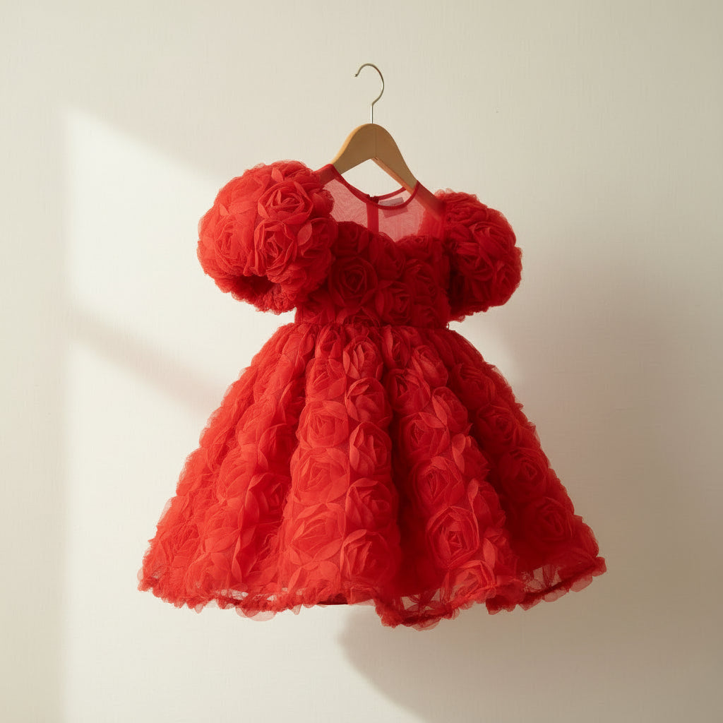 Rosette Cloud Tutu Dress