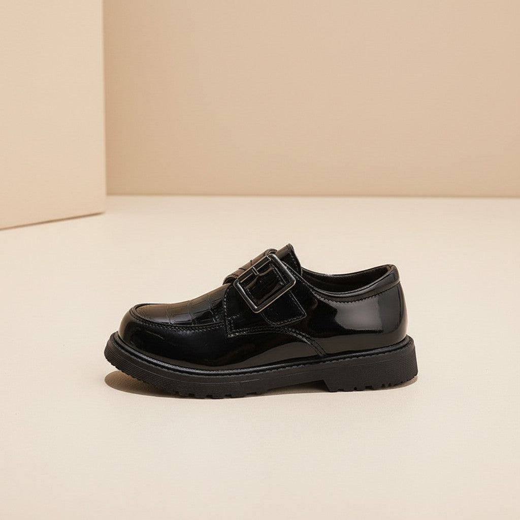 Midnight Crest Velcro Oxfords