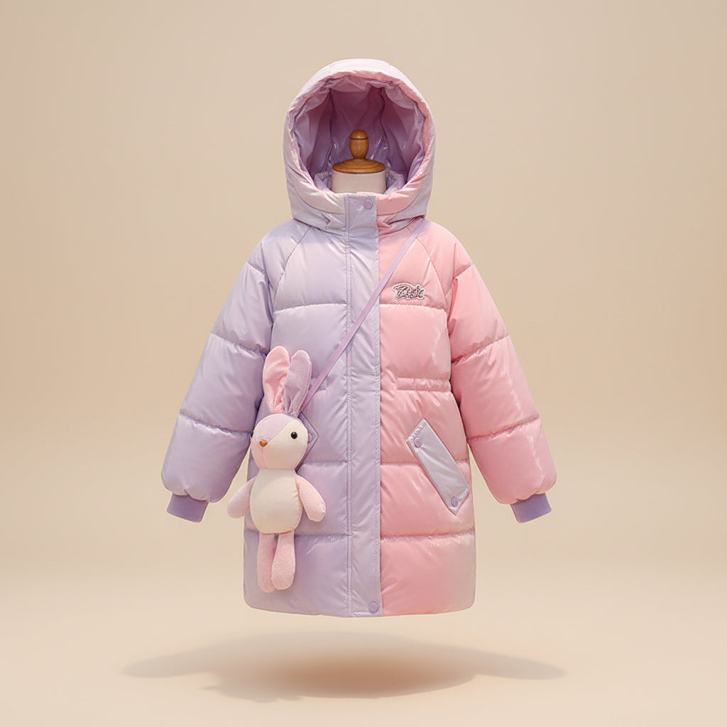 Blush Aurora Puffer Coat