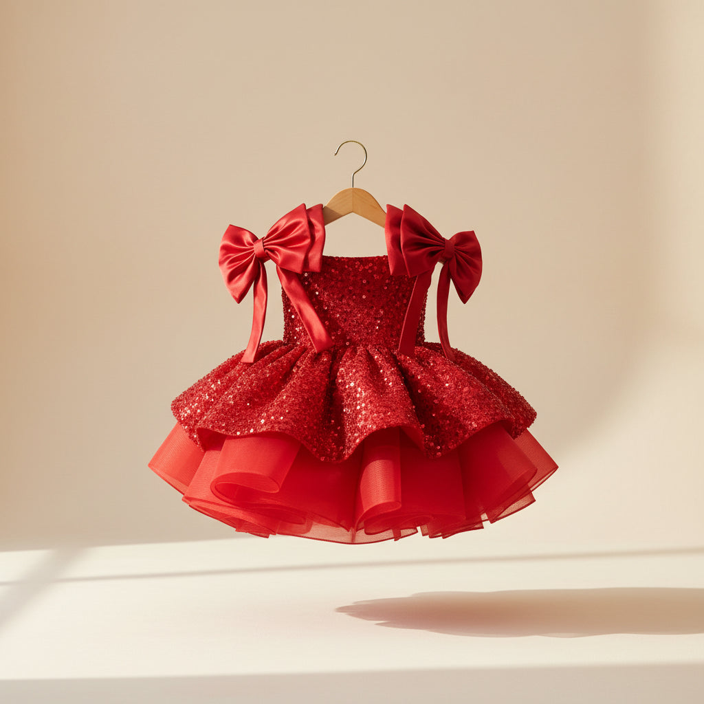 Rosalie Sparkle Bow Dress