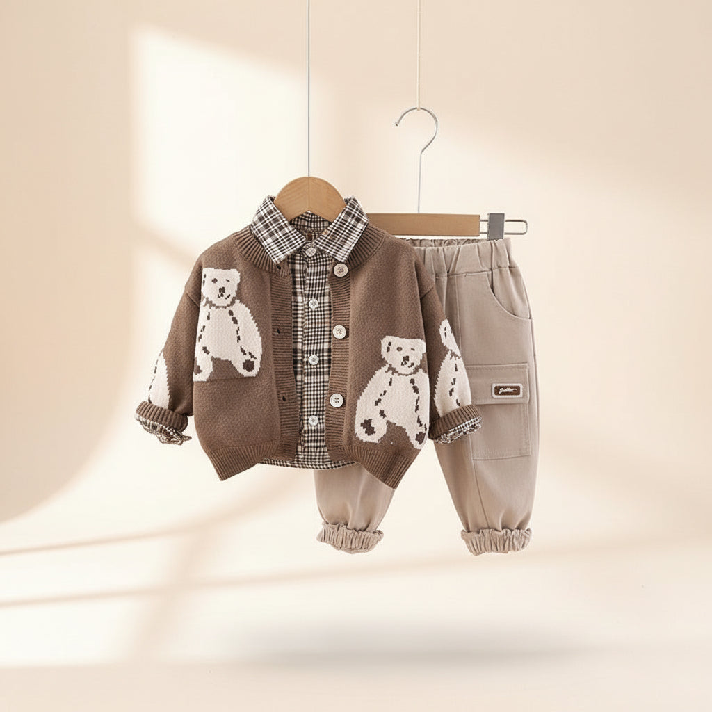 Cozy Cub 3-Piece Knit Set