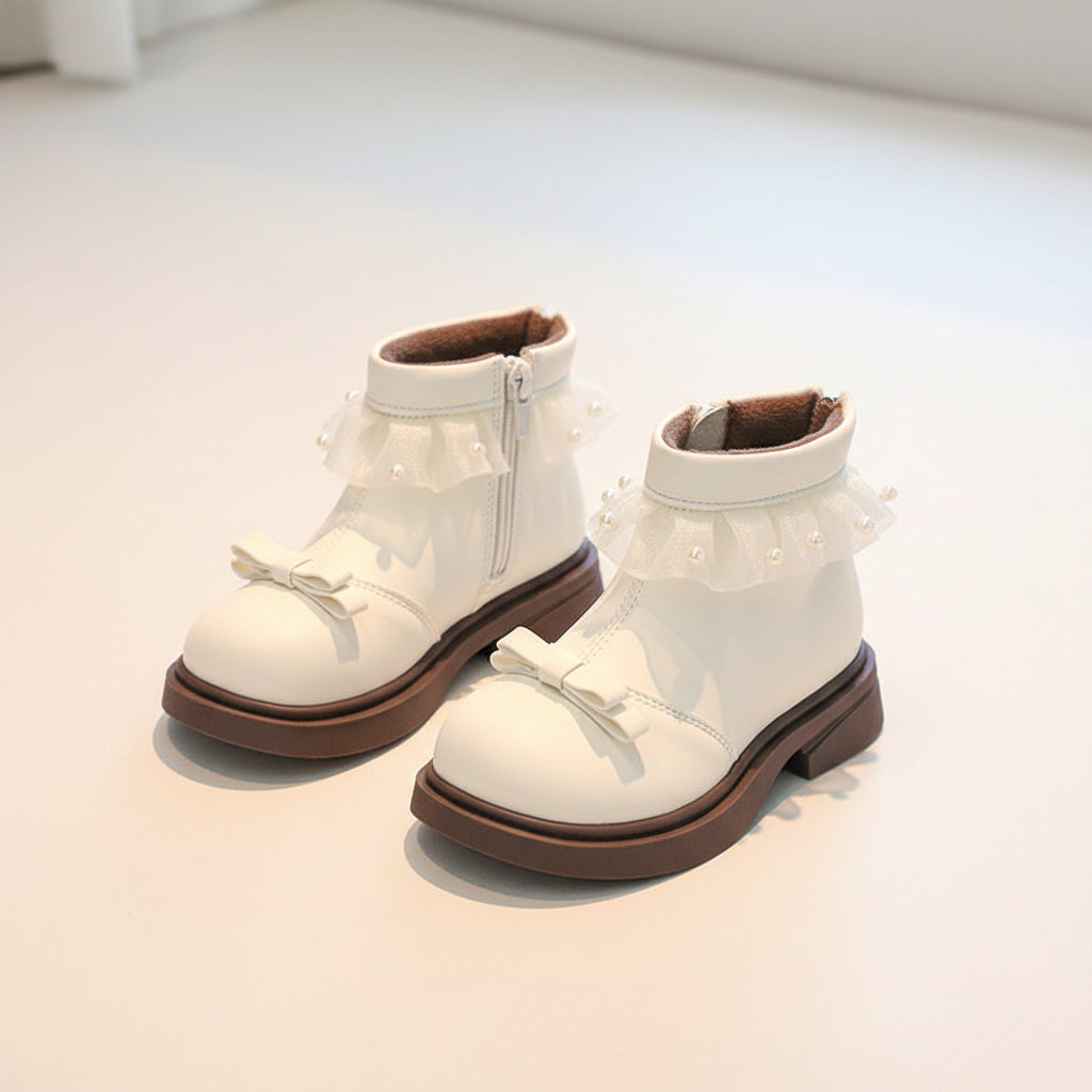 Pearl Ruffle Princess Boots