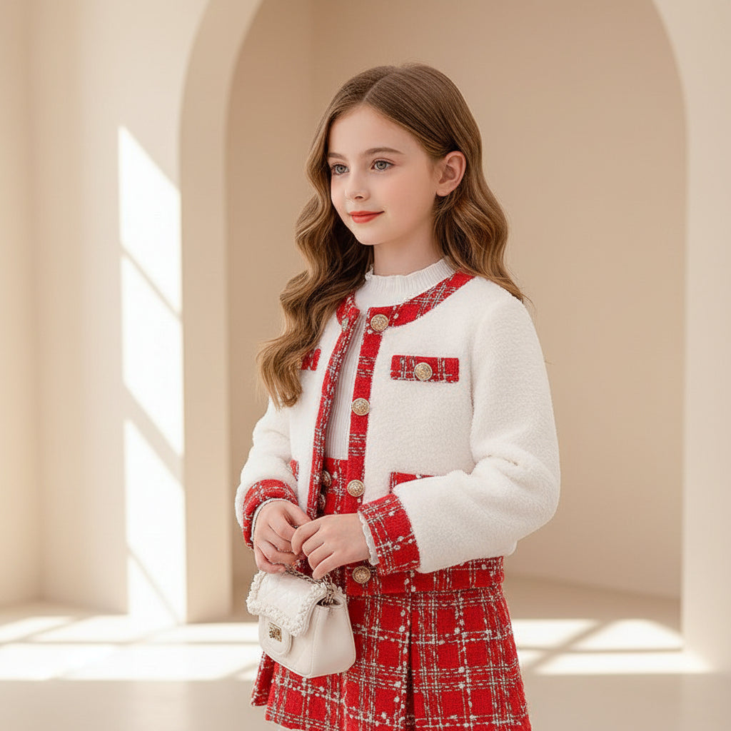 Noël Plaid Couture Set