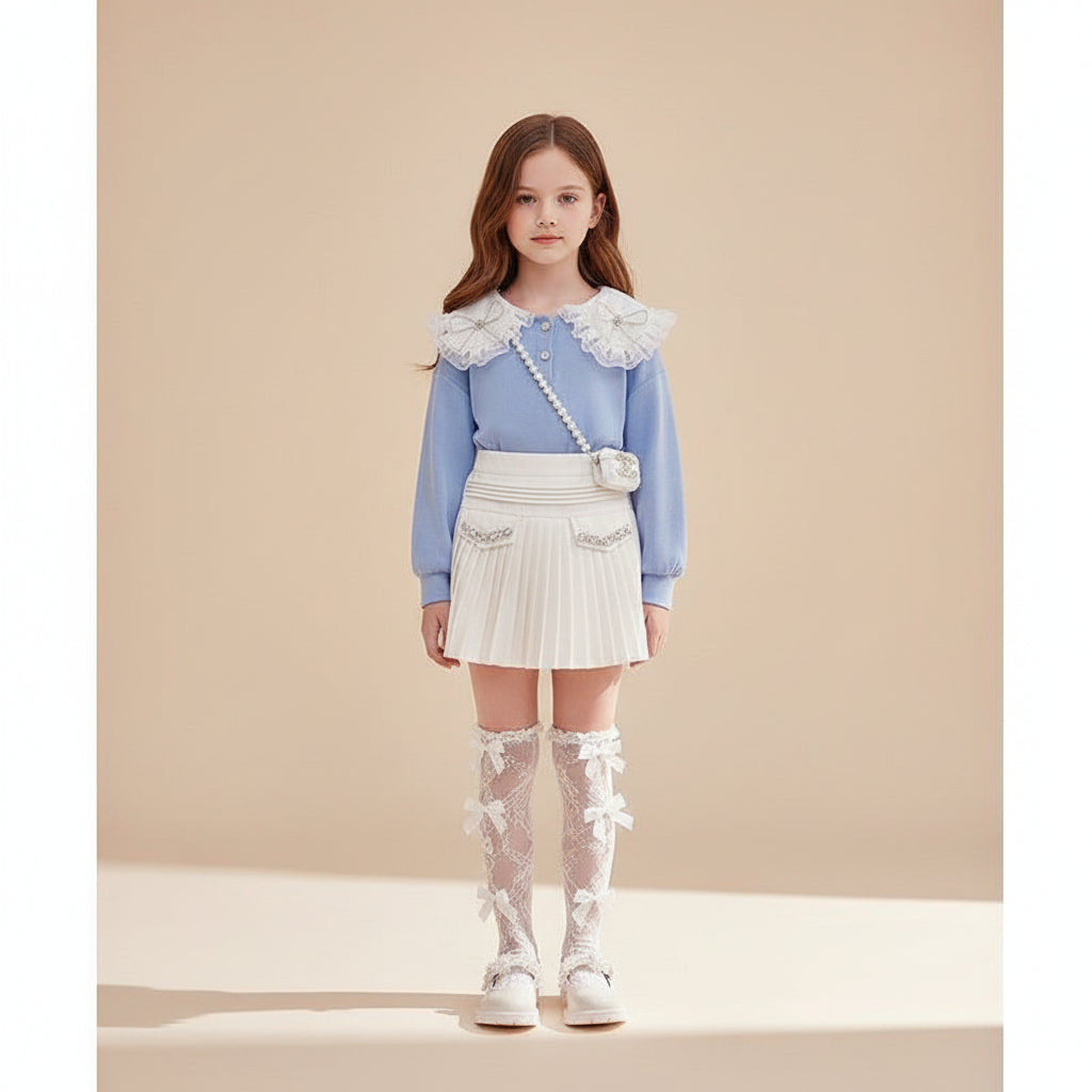 Little Princess Pleated Skirt Set