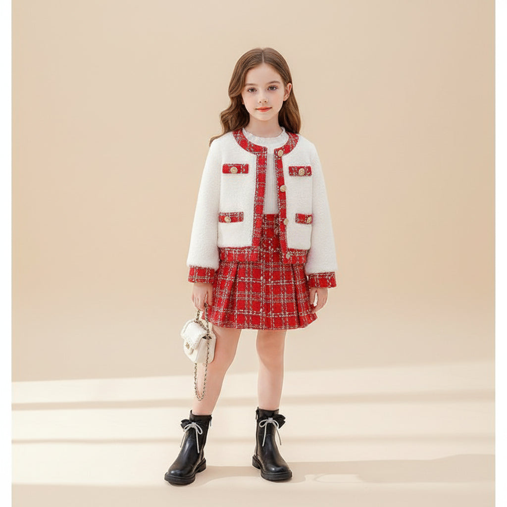 Noël Plaid Couture Set