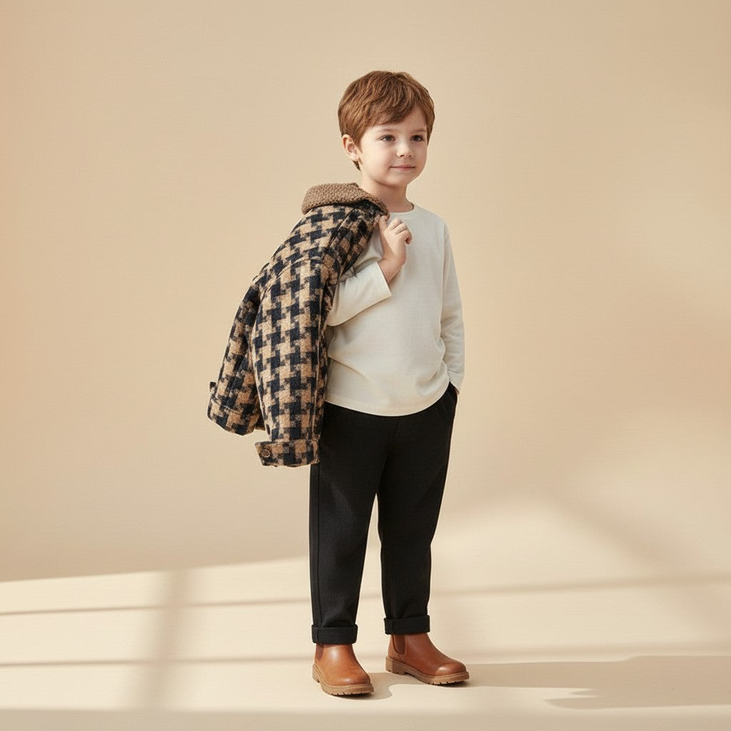 Little Explorer Sherpa Plaid Jacket