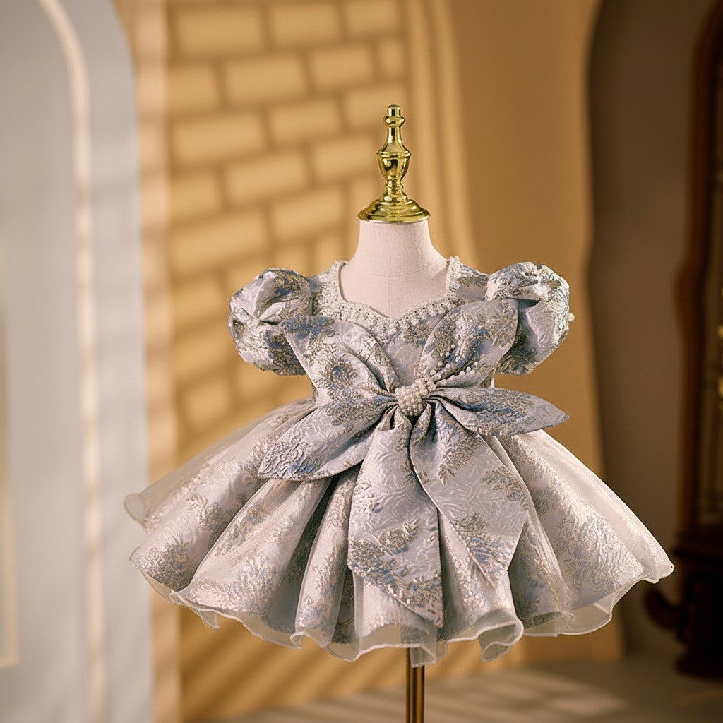 Silver Majesty Couture Dress