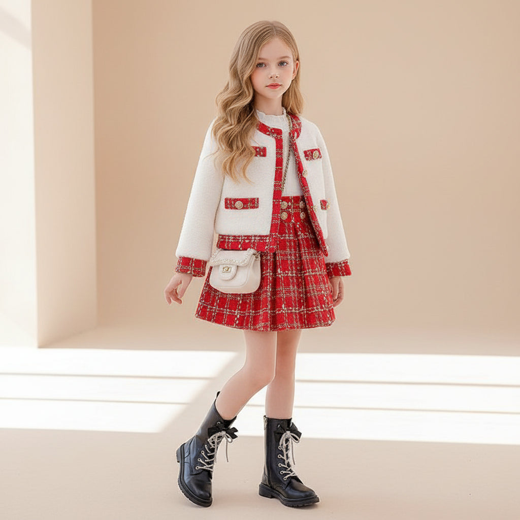 Noël Plaid Couture Set