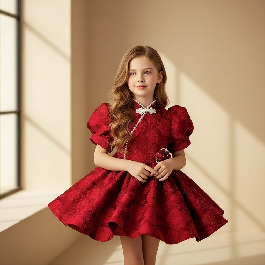 Crimson Royale Princess Dress