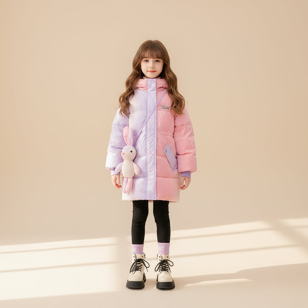 Blush Aurora Puffer Coat