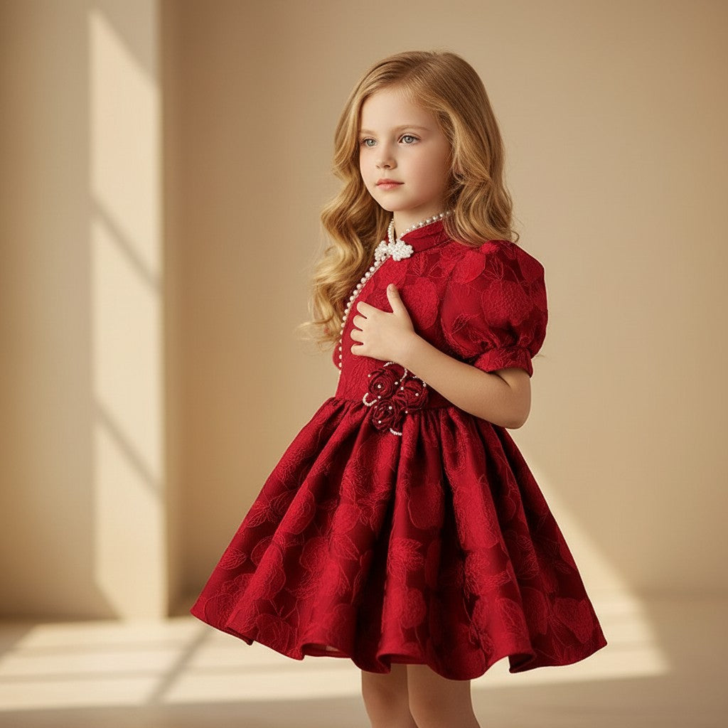 Crimson Royale Princess Dress