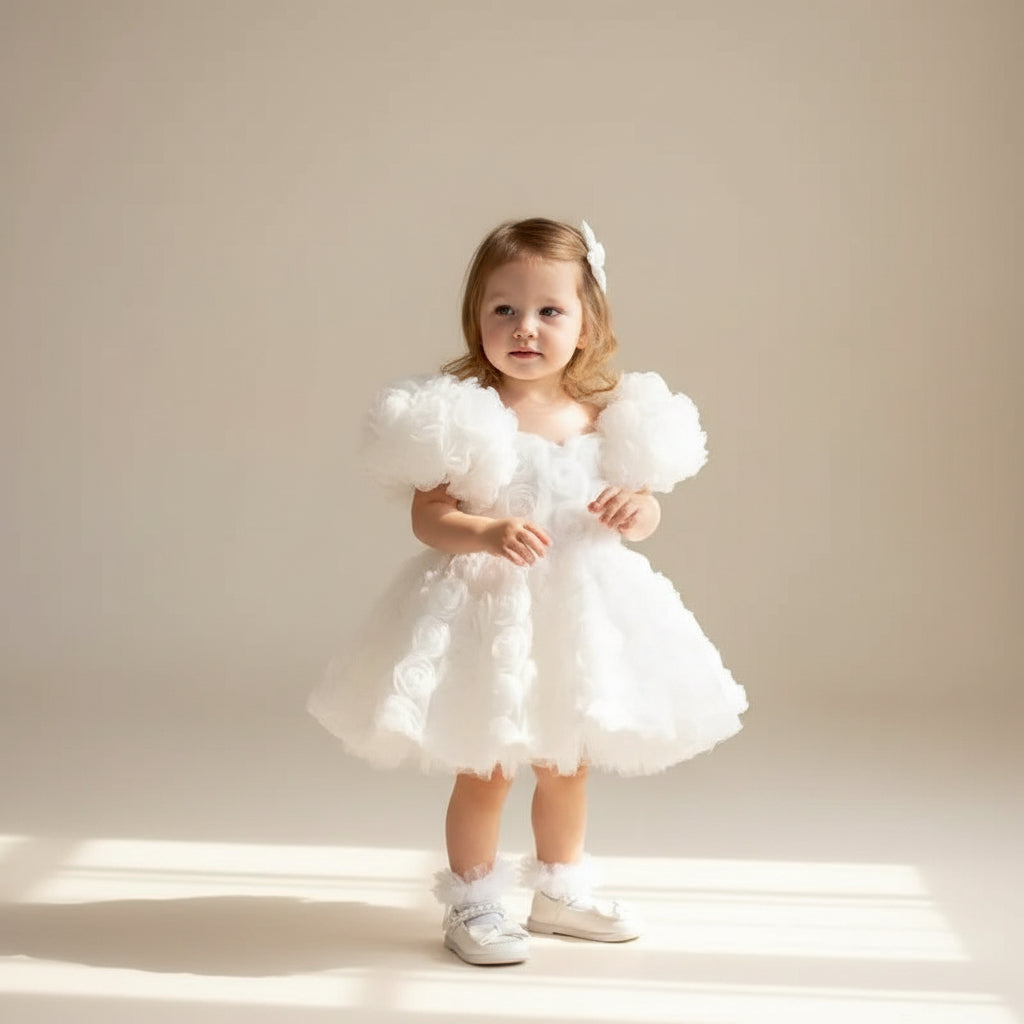 Rosette Cloud Tutu Dress