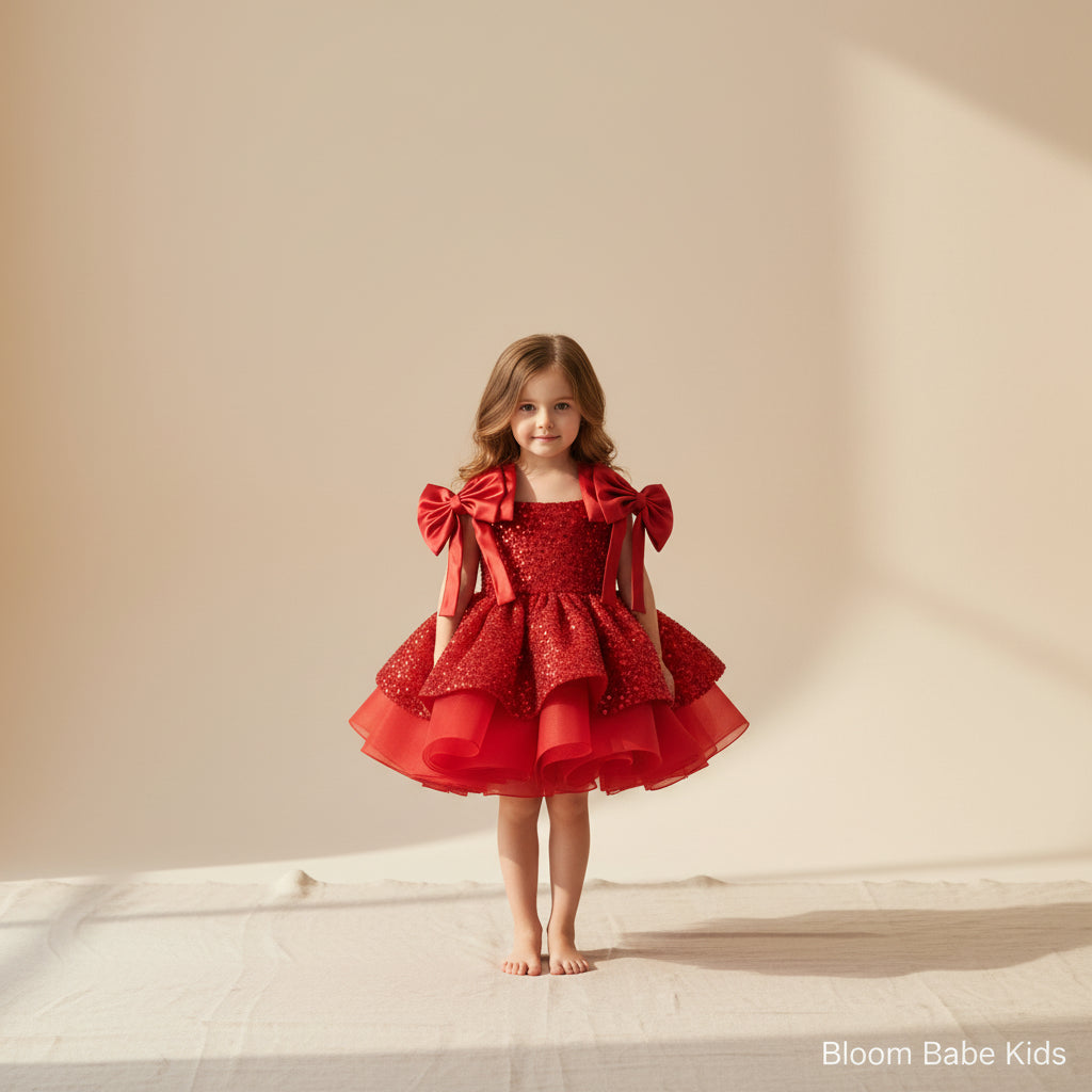 Rosalie Sparkle Bow Dress