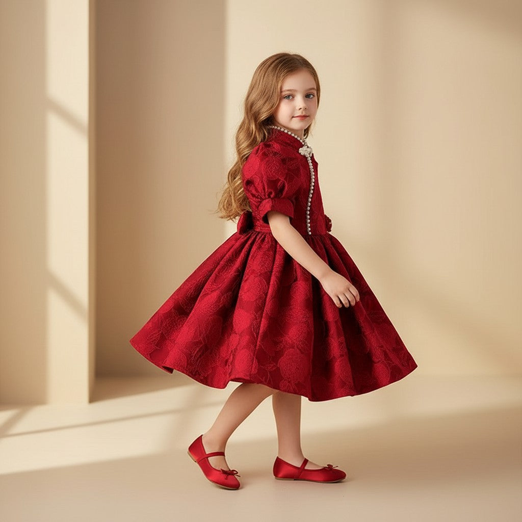 Crimson Royale Princess Dress