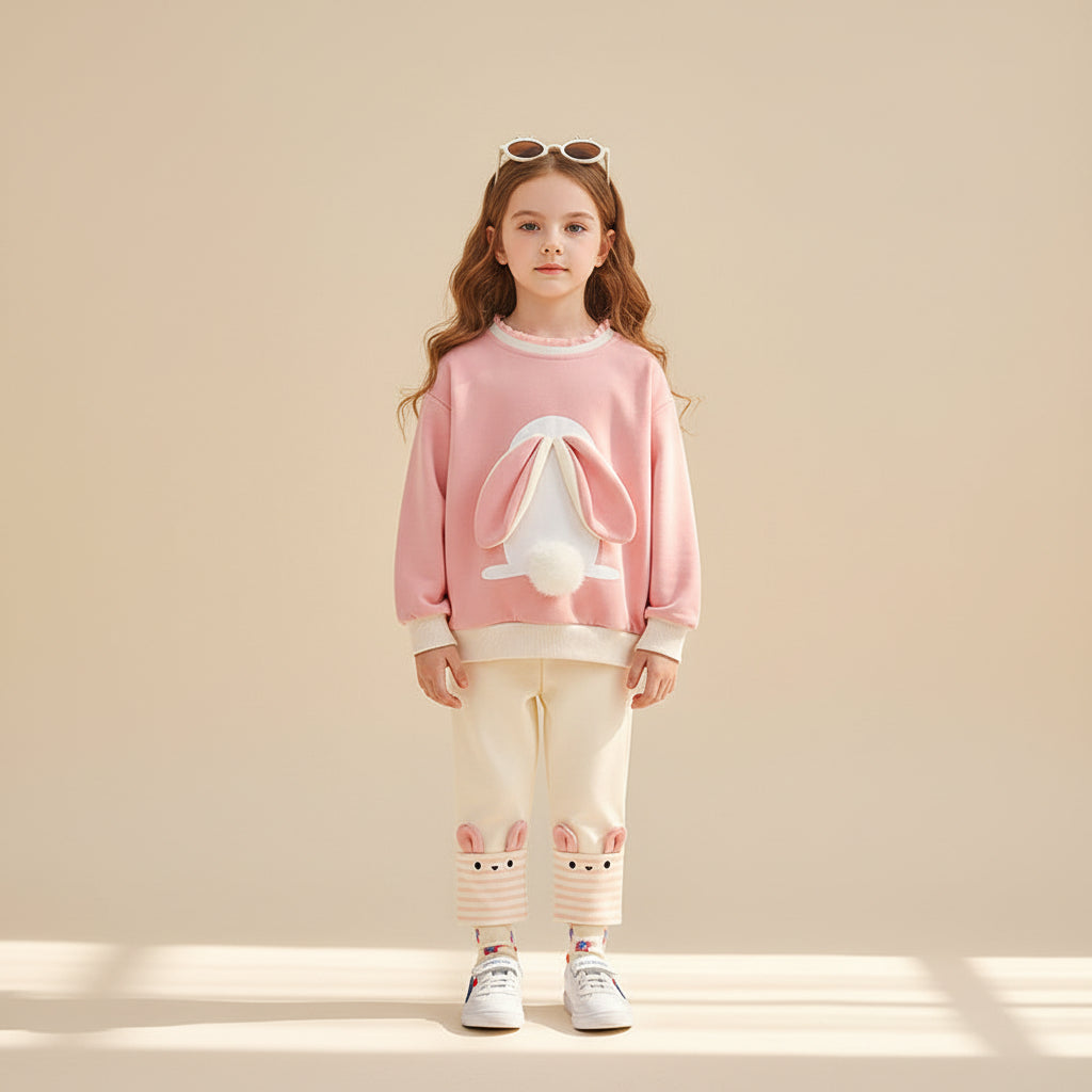 Blush Bunny Bow  Set