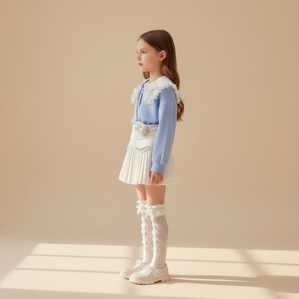 Little Princess Pleated Skirt Set