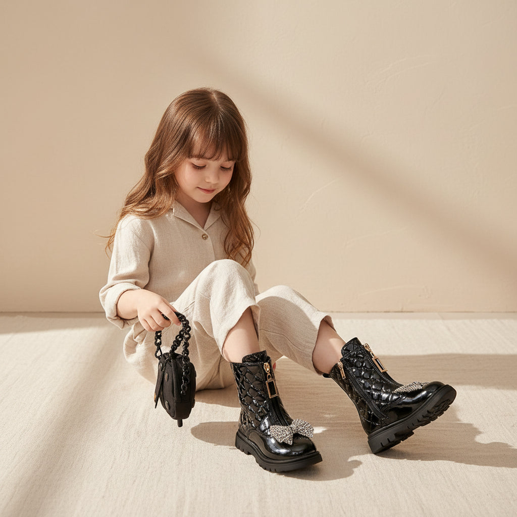 Midnight Charm Lace Boots
