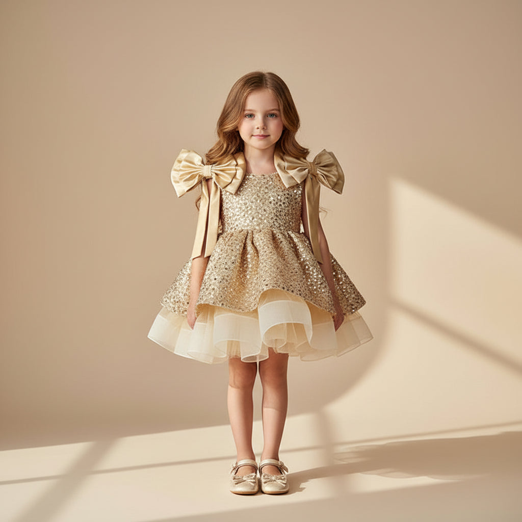 Rosalie Sparkle Bow Dress