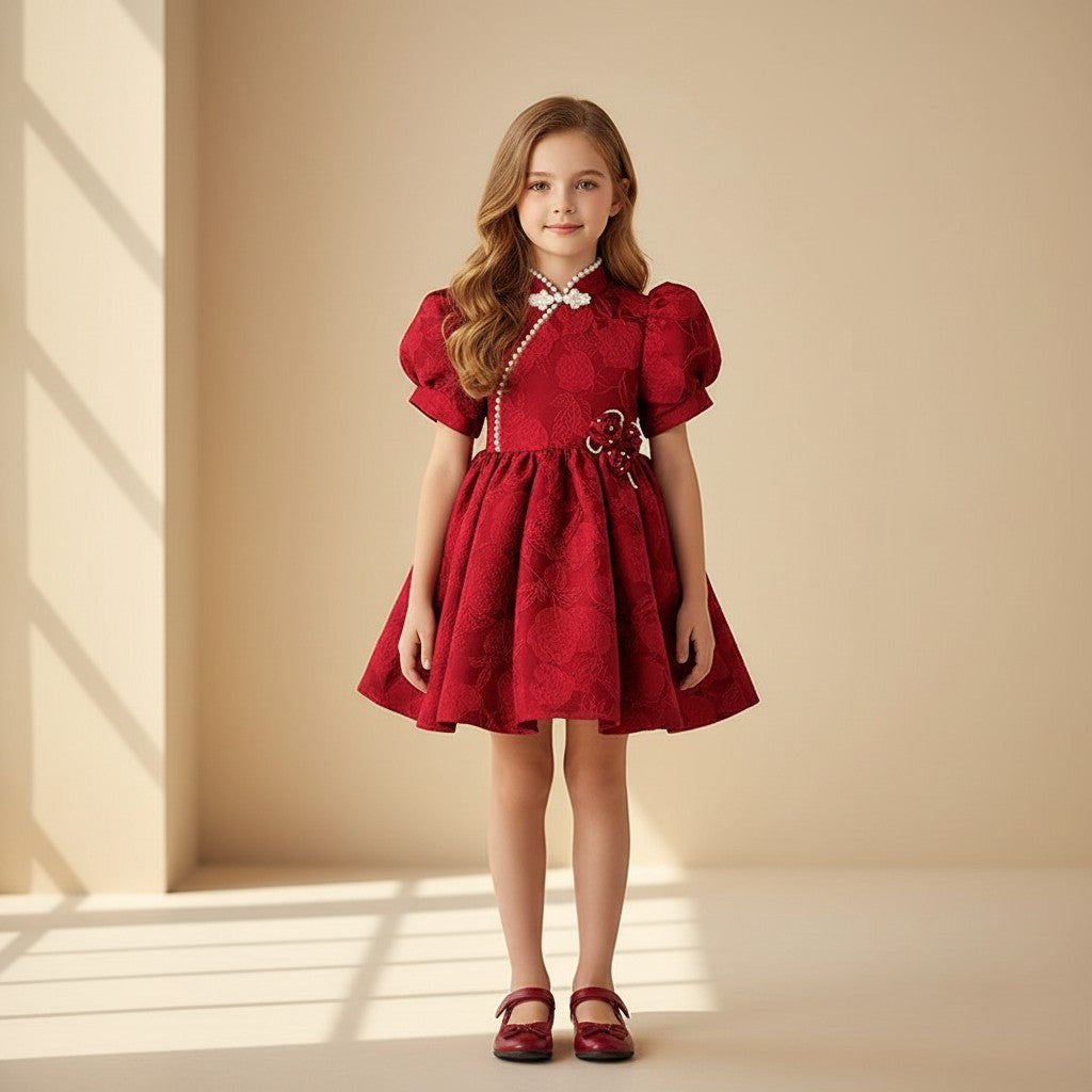 Crimson Royale Princess Dress