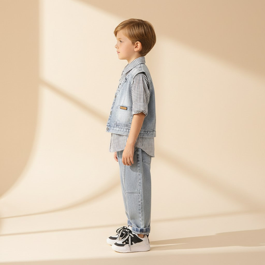 Little Gentleman Denim Set