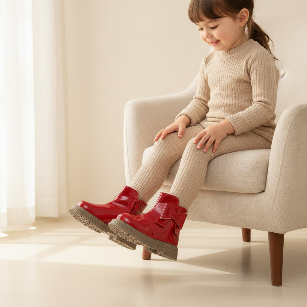 Little Bow Gloss Boots