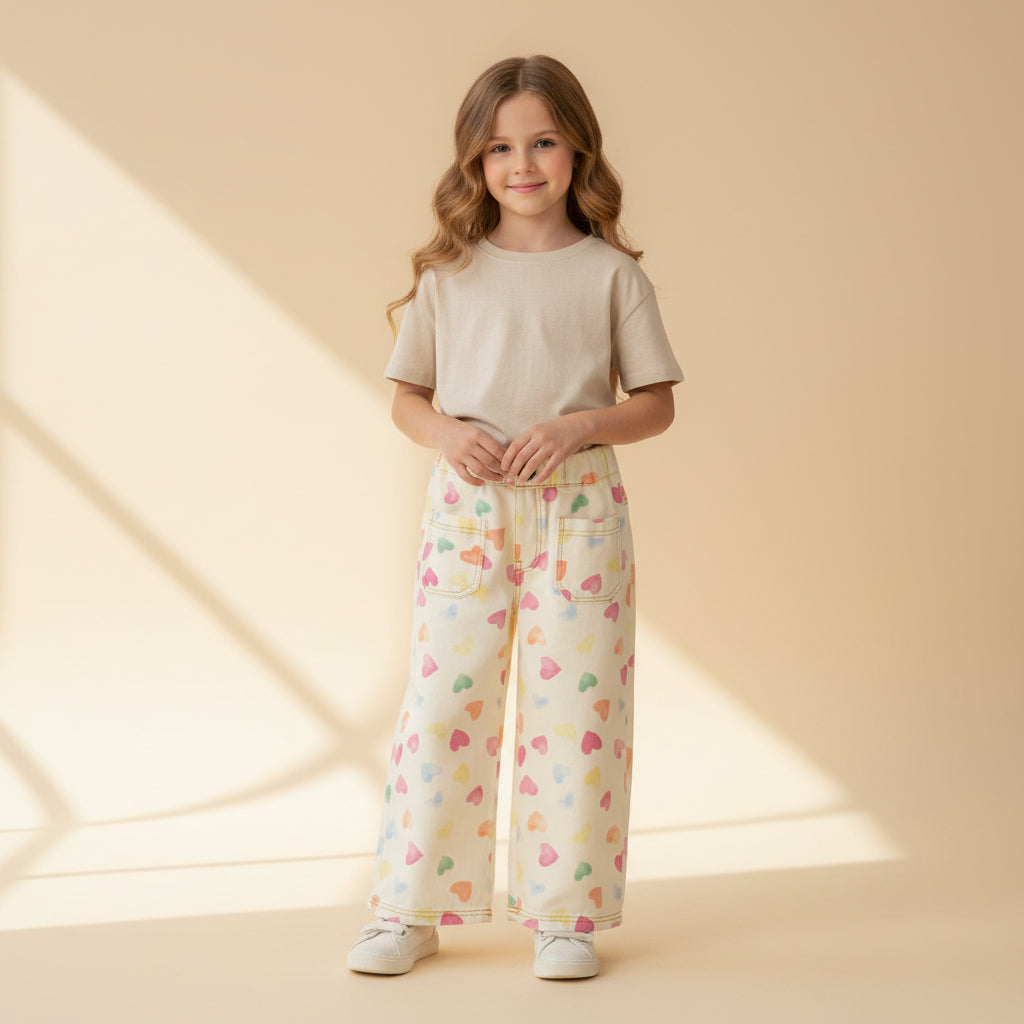 Sweetheart Bloom Wide-Leg Pants