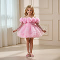 Rosette Bloom Tulle Dress