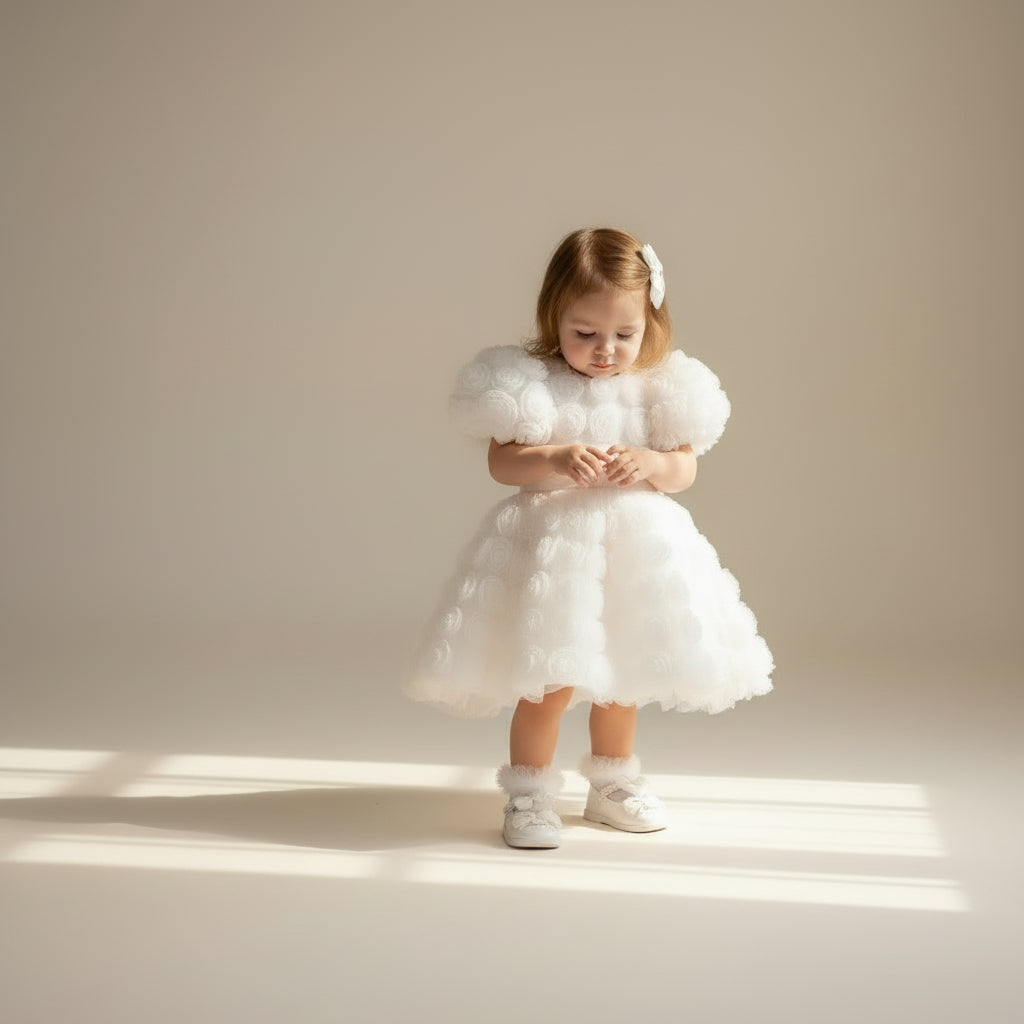 Rosette Cloud Tutu Dress