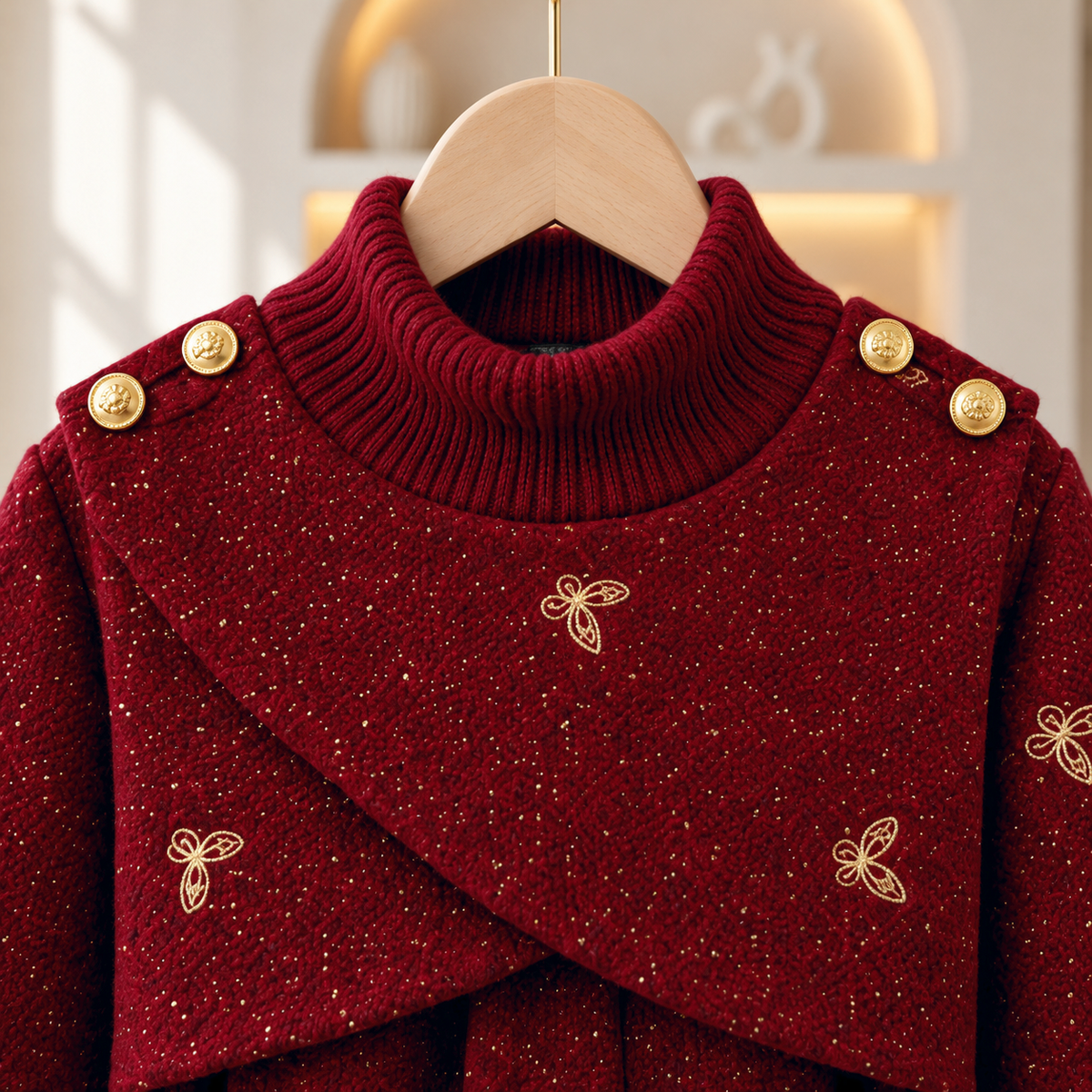 Scarlett Belted Coat & Beret Set